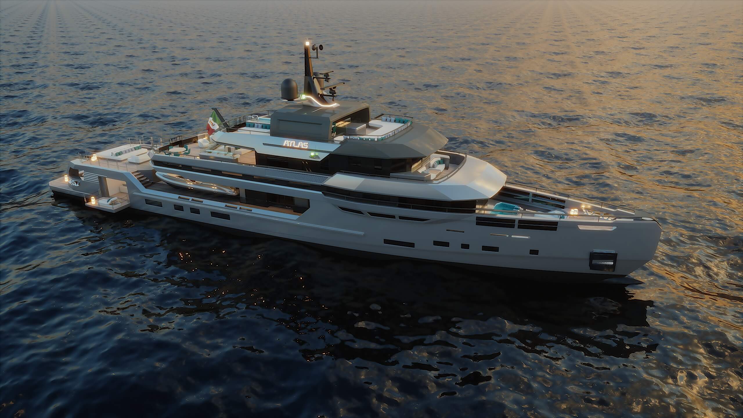 Ares Yachts Atlas Render