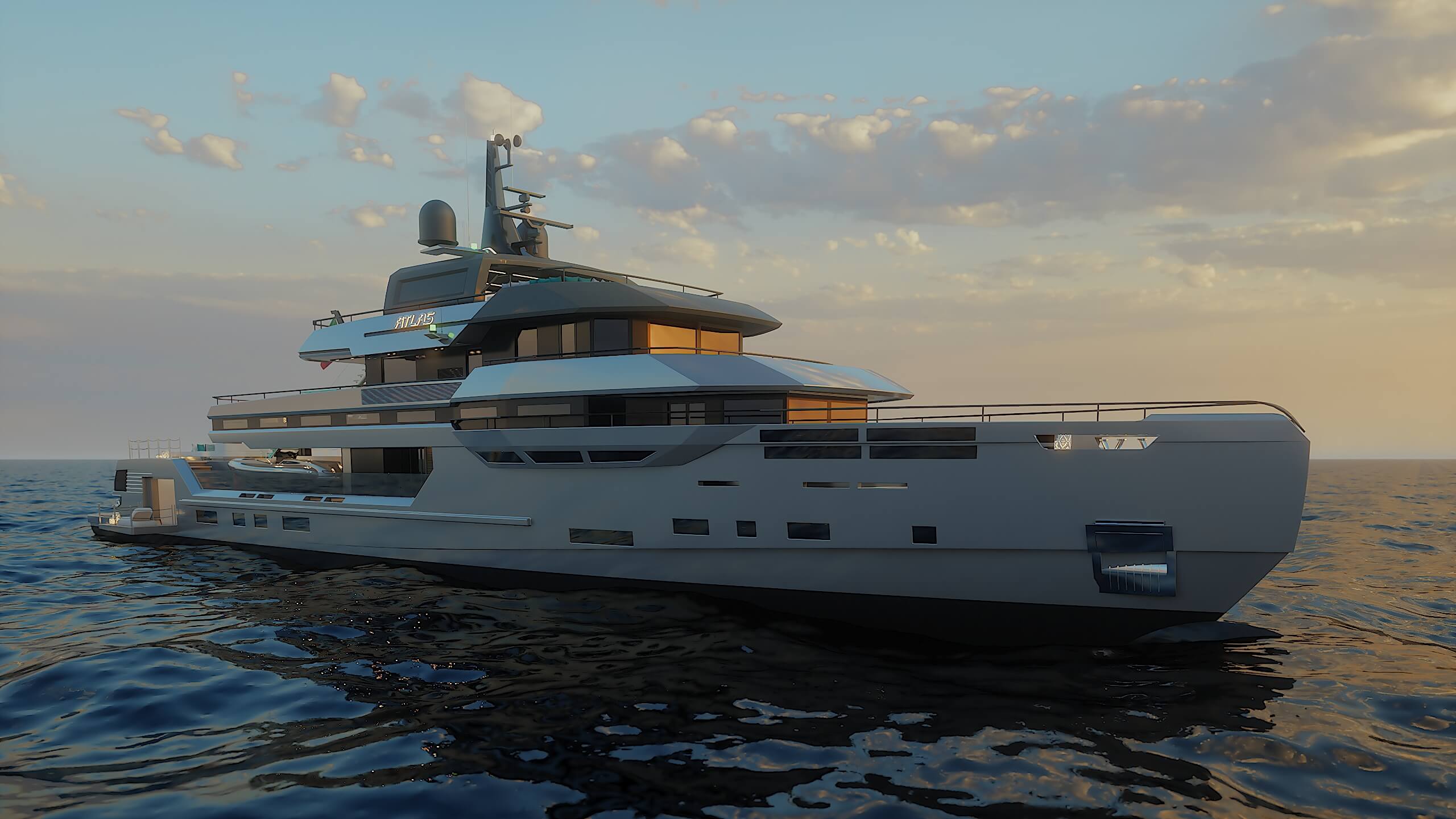 Ares Yachts Atlas Render